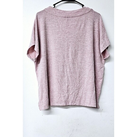 LUCKY BRAND Oversized Super Soft Fuzzy Short Sleeve Shirt (M) - Picture 3 of 3